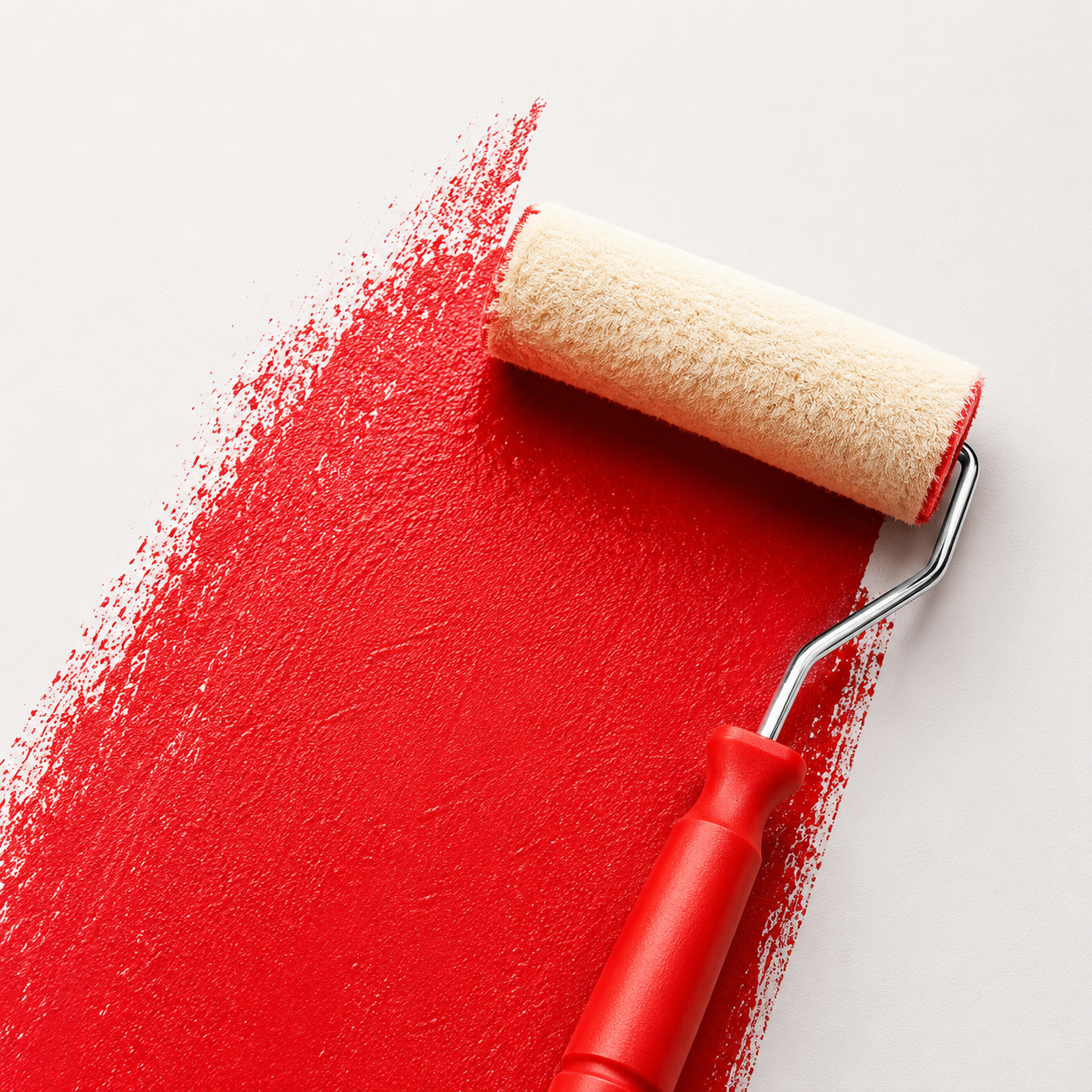 Professional paint roller application